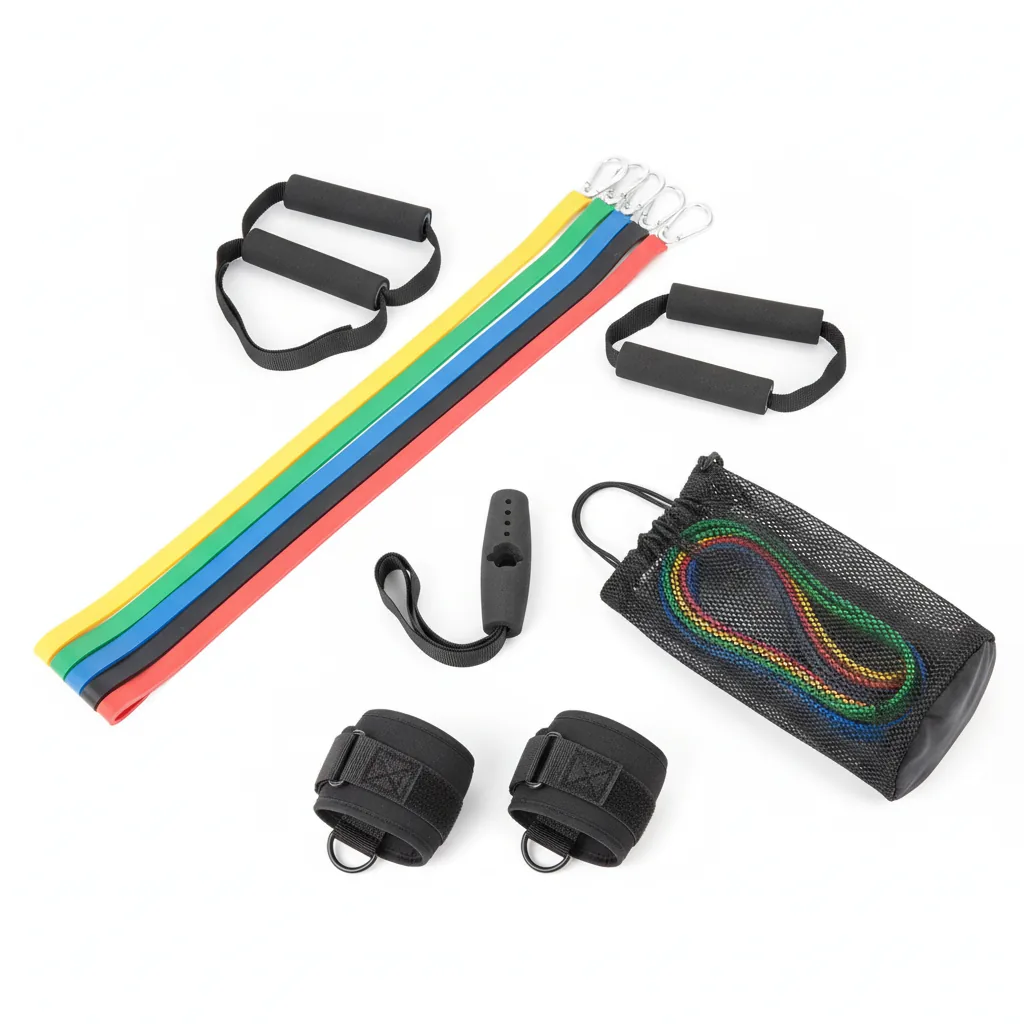 11Pcs Resistance Bands Set with Door Anchor, Physical